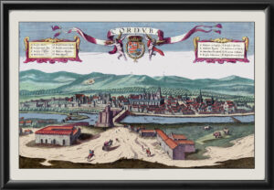 Cordoba, Spain by Braun & Hogenberg 1617 from Civitatis Urbis Terrarum Restored Map