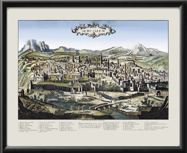 Jerusalem Israel 1702 (Color)