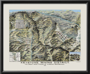 1867 Historic Map Of Arizona & New Mexico - Vintage Style Reproduction Poster (20x24)