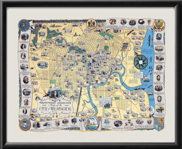 Wilmington DE 1638-1938 TM Map