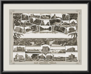 San Antonio TX 1890 Map
