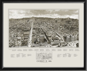 Cincinnati OH 1886 Map