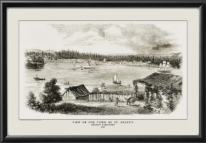 St. Helens OR 1852 Map