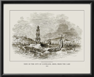 Cleveland OH 1852 Map