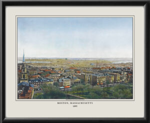 Boston MA 1895 Map