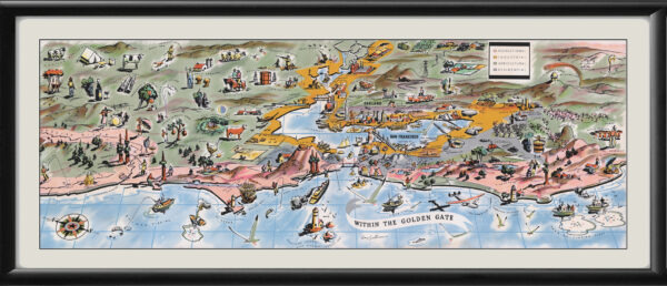 San Francisco Bay Area 1943 Map