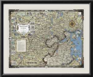 Boston MA 1938 Map