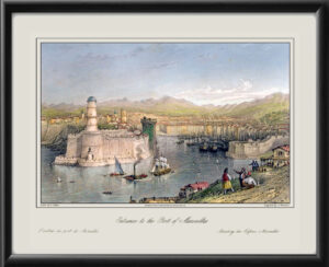 Marseilles France 1845 Map