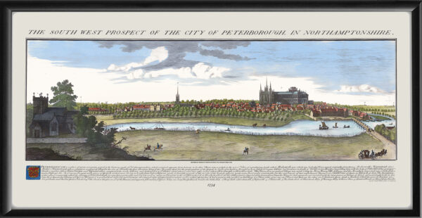 Peterborough Cambridgeshire England -1734 Samuel & Nathaniel Buck TM