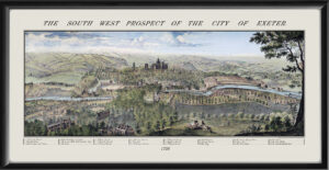 THE SOUTH WEST PROSPECT OF THE CITY OF EXETER 1738