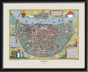 Cologne (Koln) Germany 1575 Braun & Hogenberg from Civitatis Urbis Terrarum