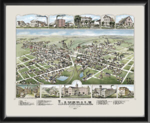 Lansdale PA 1885 OH Bailey