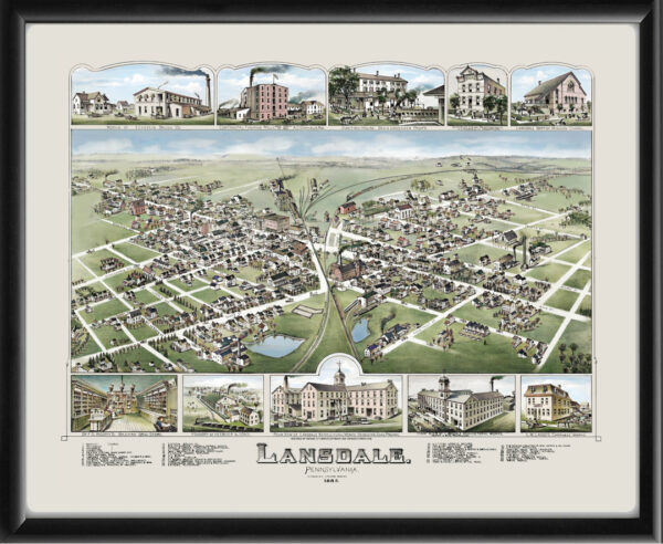 Lansdale PA 1885 OH Bailey