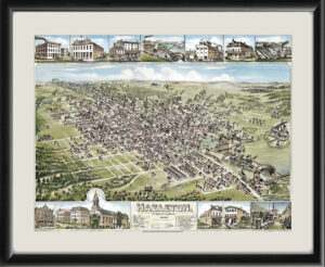 Hazleton PA 1884 OH Bailey Color