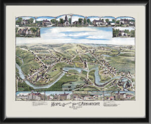 Hope, Jackson, Fiskville and Arkwright, RI 1889 Color
