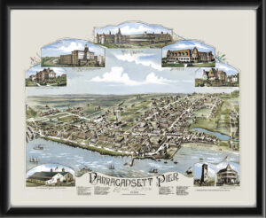 Narragansett RI 1888 O.H. Bailey Color