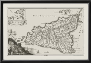 Sicily Italy 1686 Christoforus Cellarius