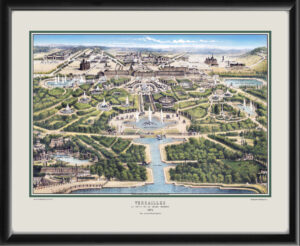 Versailles France 1874 The Petit and Grand Trianon Drawn and engraved by Ch. Rivière