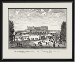 Palace of Versailles from the side of the Latona fountain 1674