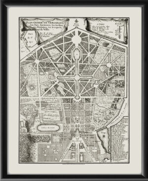 Versailles France 1700 by Nicolas de Fer