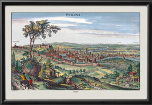 Verona Italy 1688 by Matthaus Merian