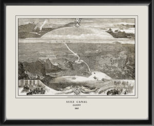 Suez Canal Egypt 1865