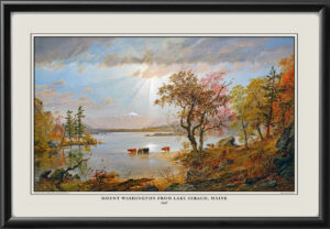 Sebago Lake, Maine - View of Mount Washington 1867