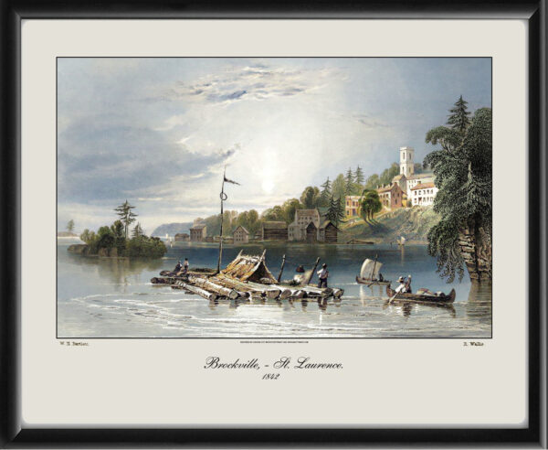 Brockville 1842 from the St. Lawrence