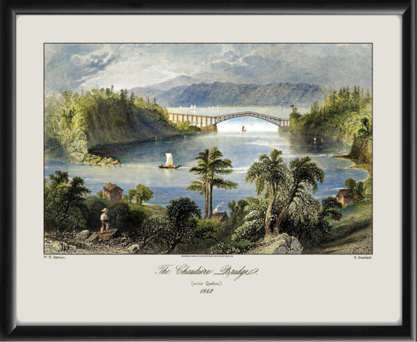 Chaudiere Bridge near Quebec 1842