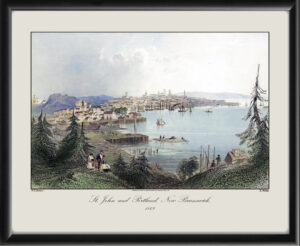 Saint John and Portland New Brunswick 1842