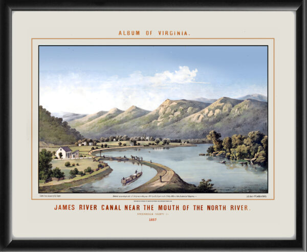Glasgow VA 1857 - James River Canal