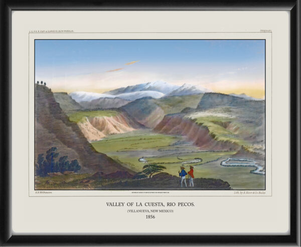 Valley of La Cuesta, Rio Pecos (Villanueva) NM 1856