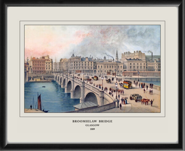 Broomielaw Bridge - Glasgow Scotland 1889
