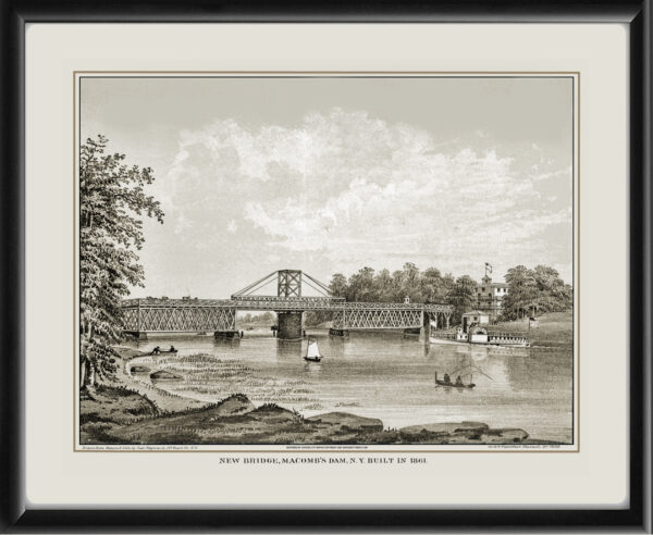 New Bridge Macomb's Dam N.Y. built in 1861