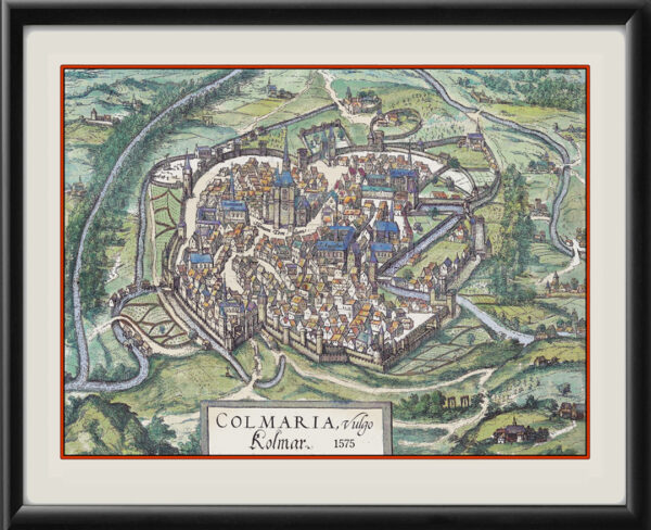 Colmar France 1575 Braun & Hogenberg