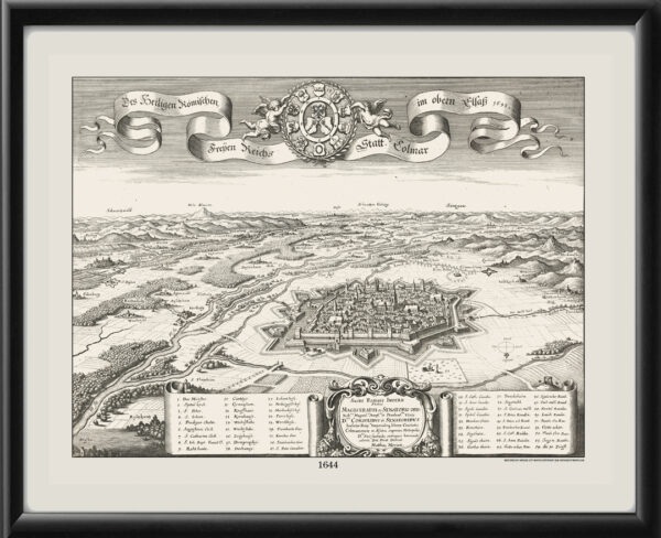 Colmar France 1644 by Matthäus Merian