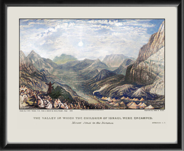 Mount Sinai, the Valley in which the Children of Israel were Encamped