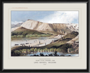 Restored bird's eye view of Lake Havasu