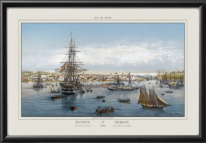 Havana Cuba 1840 Port and City Louis LeBreton