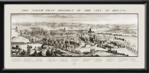 North West Prospect of Bristol 1734 as seen from Brandon Hill Samuel & Nathaniel Buck