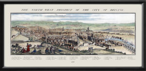 North West Prospect of Bristol 1734 as seen from Brandon Hill