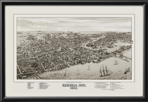 Kenosha Bird's-Eye View 1882