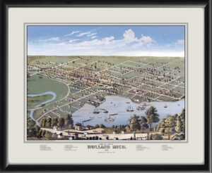 Holland MI 1875 D.D. Morse color