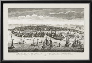 Venice Italy 1774 Robert Sayer From Guidecca near San Giorgi Maggiore towards Piazza San Marco and the Lido.