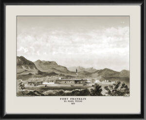 El Paso TX - Fort Franklin 1851 John Russell Bartlett