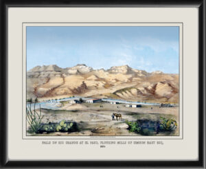 El Paso TX 1854 Falls On Rio Grande