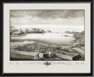 Island of Antigua with Falmouth Harbor in the background