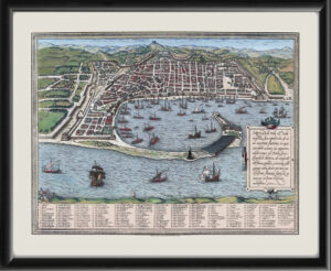 Messina Italy 1593 Braun and Hogenberg