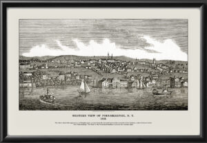 Western view of Poughkeepsie, N.Y. 1825 C. Bartlett