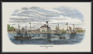 Shanghai China 1860 View from across the Huangpu river